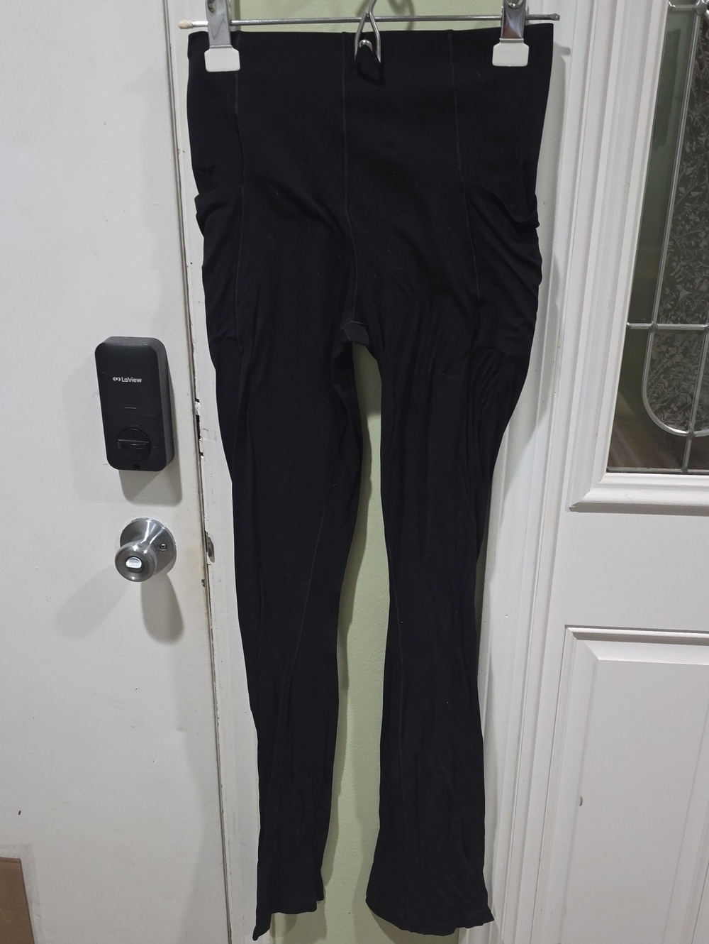 Aerie Black  High-Waist Bootcut Leggings With Pockets  Medium Long